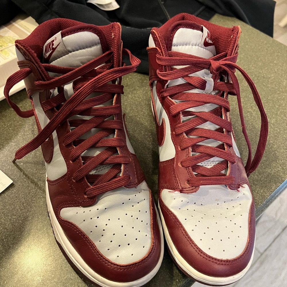 Nike Red and White Athletic Shoes